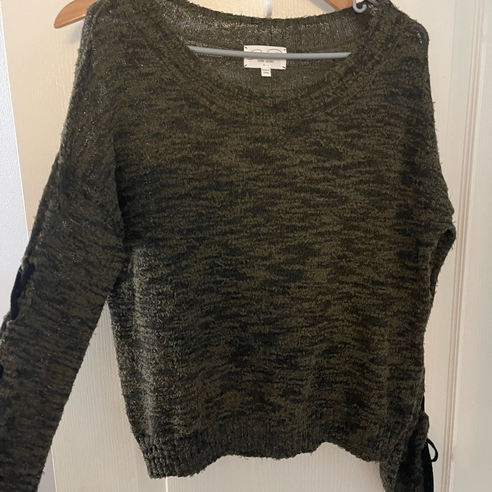Feel The Piece‎ Dark Olive Crew Neck Sweater